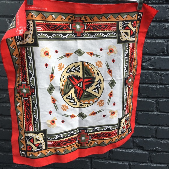 Vintage Accessories - Vintage southwest print bandana